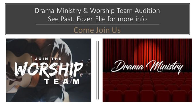 Auditions for Drama & Worship Team